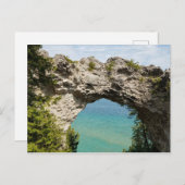 Arch Rock op Mackinac Island, Michigan Briefkaart (Voorkant / Achterkant)