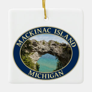 Arch Rock op Mackinac Island, Michigan Keramisch Ornament