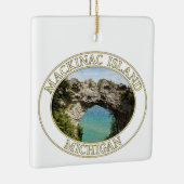 Arch Rock op Mackinac Island, Michigan Keramisch Ornament (Rechts)