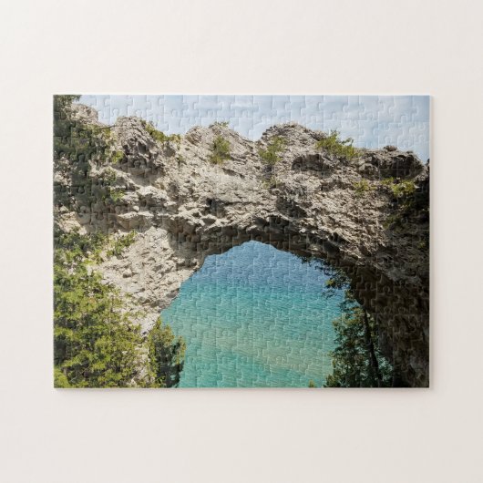 Arch Rock op Mackinac Island, Michigan Legpuzzel (Horizontaal)