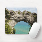 Arch Rock op Mackinac Island, Michigan Muismat (Met muis)