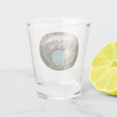 Arch Rock op Mackinac Island, Michigan Shot Glas (Achterkant)
