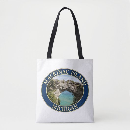 Arch Rock op Mackinac Island, Michigan Tote Bag (Voorkant)
