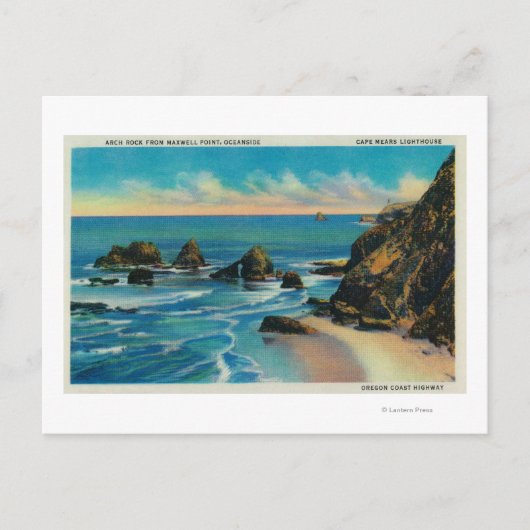 Arch Rock van Maxwell Point, OceansideCoast Briefkaart (Voorkant)