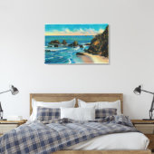 Arch Rock van Maxwell Point, OceansideCoast Canvas Afdruk (Insitu (Slaapkamer))