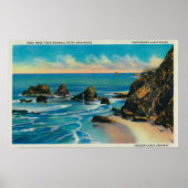 Arch Rock van Maxwell Point, OceansideCoast Poster (Voorkant)