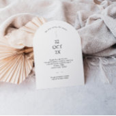 Arch Save the Date uitnodiging met foto