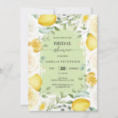 Arch Script Roos & Lemon Themd Vrijgezellenfeest Kaart (Voorkant)