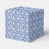 Arch Shape Amalfi Lemons Blue White Tegels Weddens Bedankdoosjes (Achterkant)