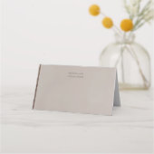 Arch Shaped Neutral Luxe Wedding Plaatskaartje (Achterkant)