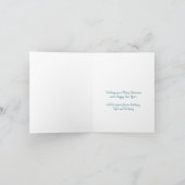 Arch Shaped Photo Custom Message Folded Kaart (Binnen)