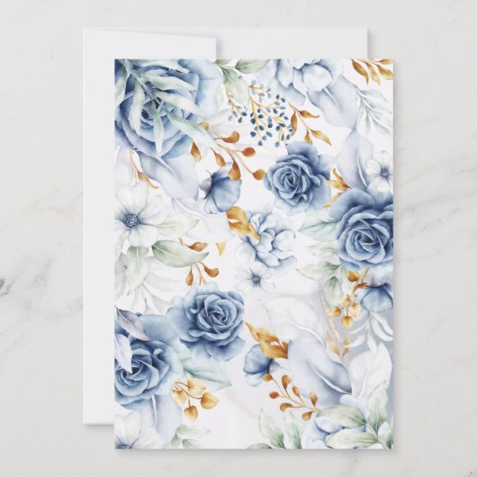 Arch Something Blue Before I Do Bridal Shower Chic Kaart (Achterkant)