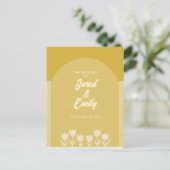 Arch Style QR Code Huwelijksuitnodiging Briefkaart (Staand voorkant)