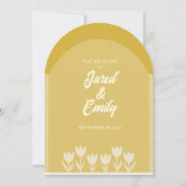 Arch Style QR Code Huwelijksuitnodiging Kaart (Voorkant)