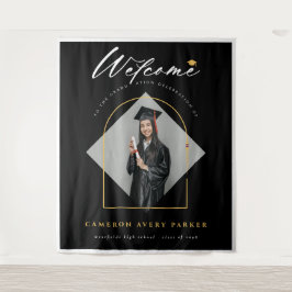 Arch Tassels Foto Afstuderen Welkom Achtergrond Wandkleed