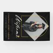 Arch Tassels Lijst Foto Afstuderen Party Welkom Spandoek (Horizontaal)