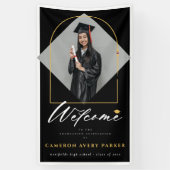 Arch Tassels Lijst Foto Afstuderen Party Welkom Spandoek (Verticaal)