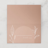 Arch Terracotta Botanical Wedding Plaatskaartje (Buitenkant ongevouwen)