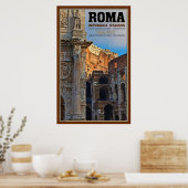 Arch van Constantine en Colosseum Poster (Keuken)