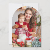 Arch Victoriaans Kerstavond Vakantie Kaart (Achterkant)