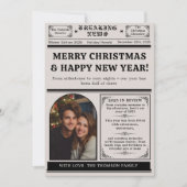 Arch Wat een jaar in de Review krant Kerst Feestdagenkaart (Voorkant)