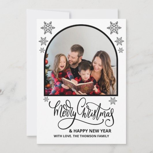 Arch Wat een jaar in Review Foto's Vrolijk Kerstfe Kaart (Voorkant)