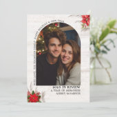 Arch Wat een jaar in Review Multi Foto's Kerst Kaart (Staand voorkant)