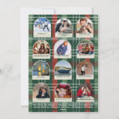 Arch Wat een jaar in Review Plaid Vrolijk Kerstfee Kaart (Achterkant)