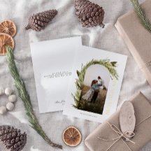 Arch Waterverf Wreath Merry kerstfoto Folie