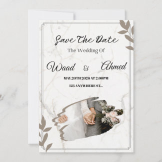 Arch Wedding Invitation | Modern Aesthetic Feestdagenkaart