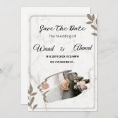  Arch Wedding Invitation | Modern Aesthetic  Feestdagenkaart (Voorkant / Achterkant)