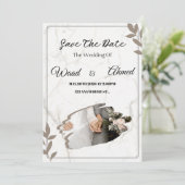  Arch Wedding Invitation | Modern Aesthetic  Feestdagenkaart (Staand voorkant)