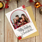 Arch What a Year in Review Photos Merry Christmas Kaart