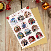Arch What a Year in Review Photos Merry Christmas Kaart