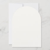 Arch White Elegant Bow Bruids Douche Uitnodiging (Achterkant)