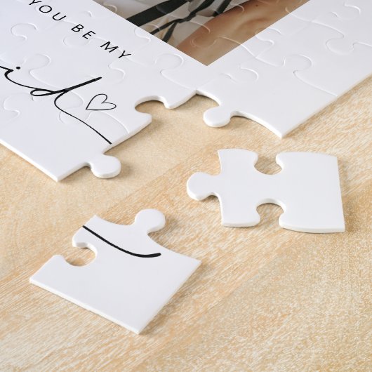 Arch Will you be my Bridesmaid proposal Puzzle Legpuzzel (Zijkant)