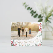 Arch Winter Botanicals: Kerstmis Feestdagenkaart (Staand voorkant)