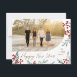 Arch Winter Botanicals: Kerstmis Feestdagenkaart<br><div class="desc">Met onze oorspronkelijke handbeschilderde winterbessen en bladerkunst, bewerkbare groeten van het borstelscript en een vorm van de boogfoto. De rug van de kaart komt met een passend patroon, en een vlek voor een extra foto en douanetekst. Wil je nog meer aanpassen? Klik op de optie "Bewerken met ontwerpgereedschap". Veel plezier...</div>