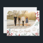 Arch Winter Botanicals: Kerstmis Feestdagenkaart<br><div class="desc">Met onze oorspronkelijke handbeschilderde winterbessen en bladerkunst, bewerkbare groeten van het borstelscript en een vorm van de boogfoto. De rug van de kaart komt met een passend patroon, en een vlek voor een extra foto en douanetekst. Wil je nog meer aanpassen? Klik op de optie "Bewerken met ontwerpgereedschap". Veel plezier...</div>