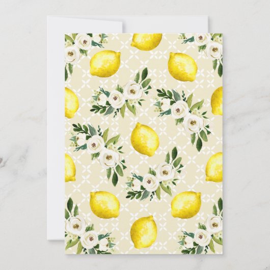 Arch Yellow Lemon Onze belangrijkste knijp 1e verj Kaart (Achterkant)