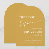 Arch Yellow Night voor het repetitiediner Kaart (Voorkant / Achterkant)