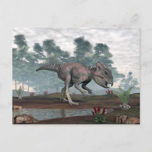 Archaeoceratops dinosaur briefkaart (Voorkant)