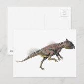 Archaeoceratops Dinosaur in Side Profile Briefkaart (Voorkant / Achterkant)