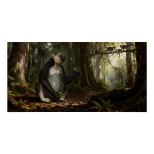 Archaeoindris fontoynontii – Reuzenlemur Perfect Poster