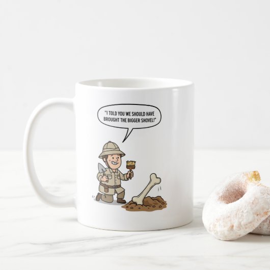 Archaeologist Explorer Spirit – Ancient Discovery  Koffiemok (Met donut)