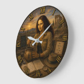 Archaeologist Funny Mona Lisa Archaeology Gift Grote Klok (Hoek)