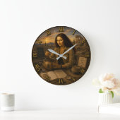 Archaeologist Funny Mona Lisa Archaeology Gift Grote Klok (Huis)