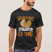 Archaeologist Will Date Rockhounding Collector Arc T-shirt (Voorkant)