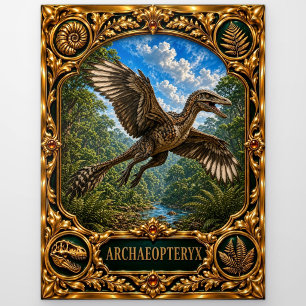 Archaeopteryx, Juweel Familiestuk Kunst Briefkaart