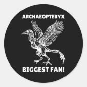 Archaeopteryx  ronde sticker (Voorkant)